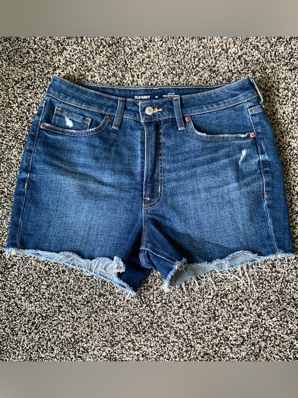 Women’s Old Navy OG Straight High-Rise denim shorts size 10